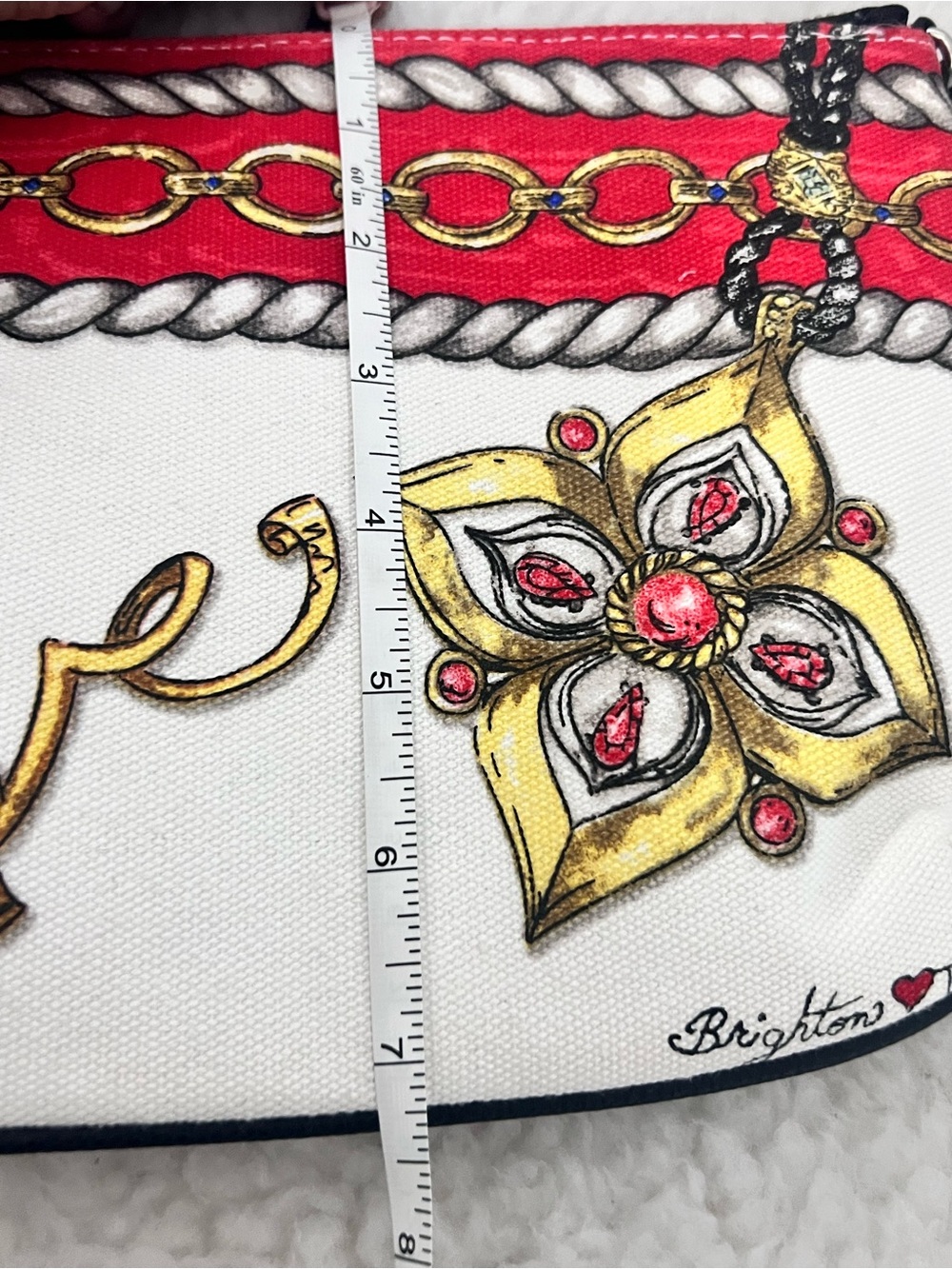 Brighton Glitter Go Chain-Print Wristlet/crossbody - Picture 5 of 9